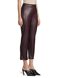 Vegan Leather Crop Pants