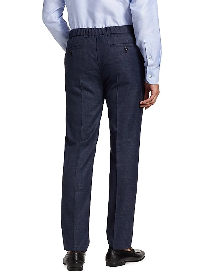 Wool Slim Trousers