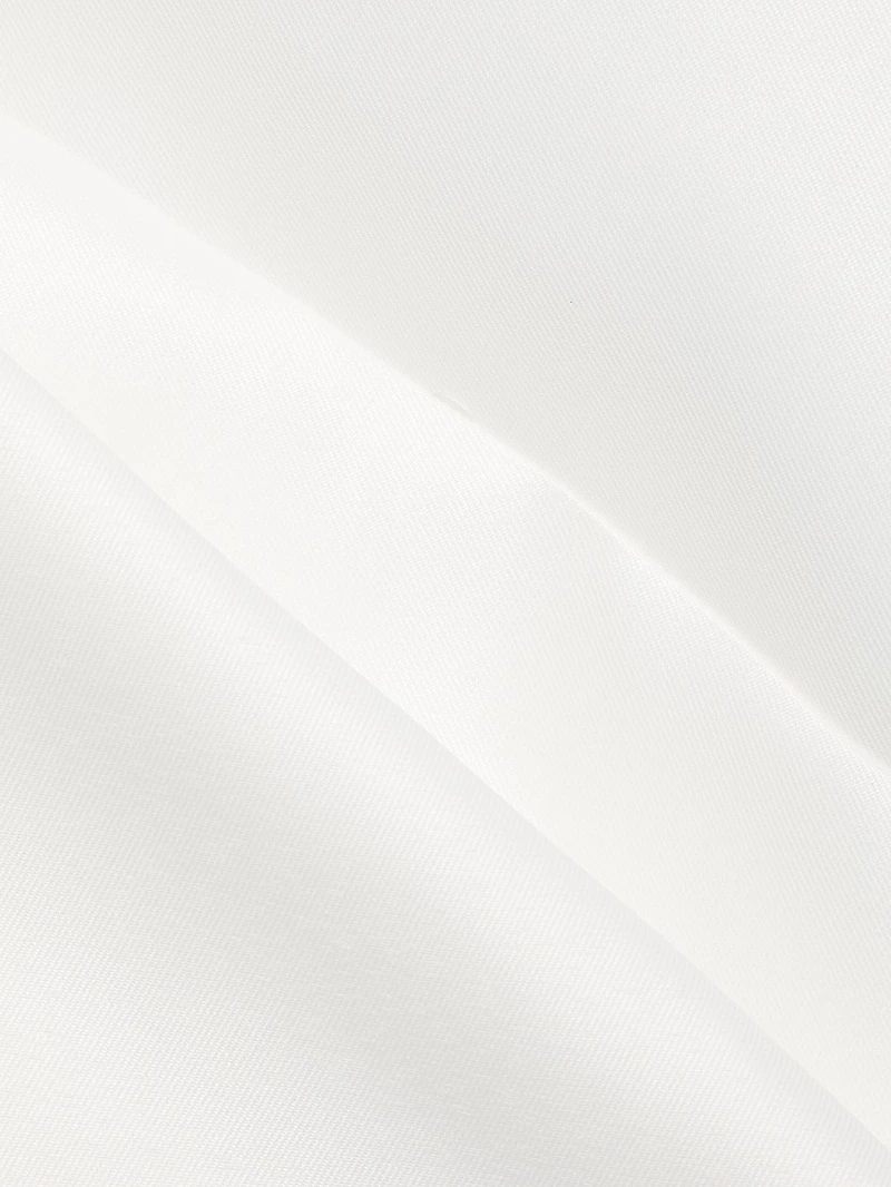 Mikado Satin Tea-Length Bridal Dress