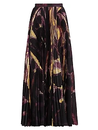 Lemna Pleated Maxi Skirt