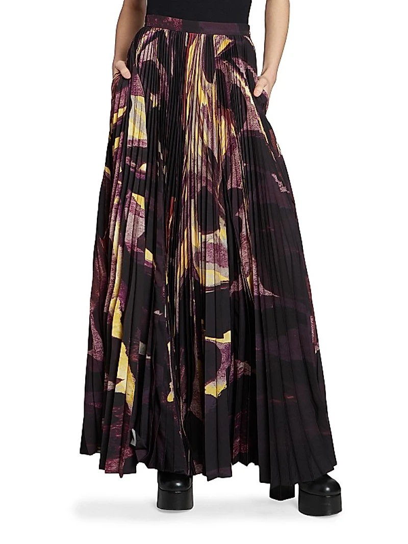 Lemna Pleated Maxi Skirt