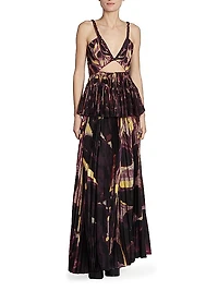 Lemna Pleated Maxi Skirt