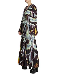 Antiparos Pleated Maxi Dress