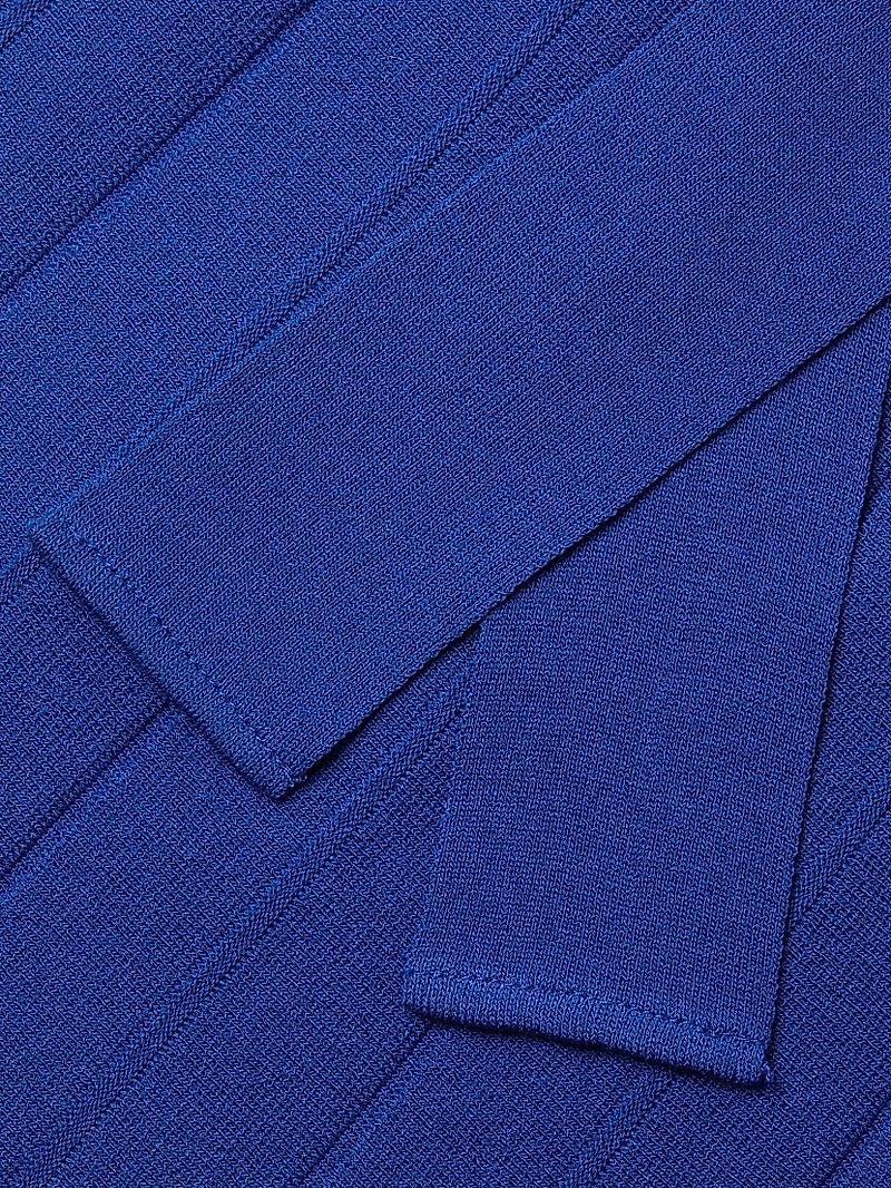 Rib-Knit Belted Maxi Dress