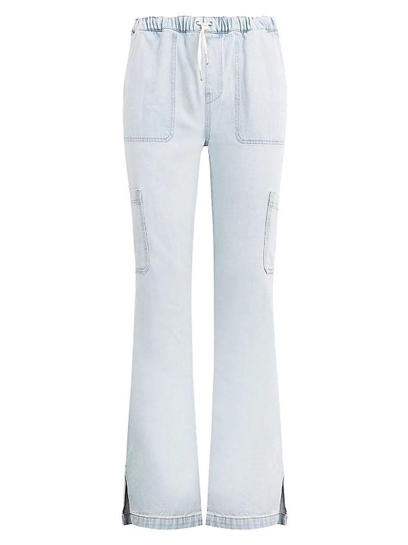 Drawstring Cargo Jeans