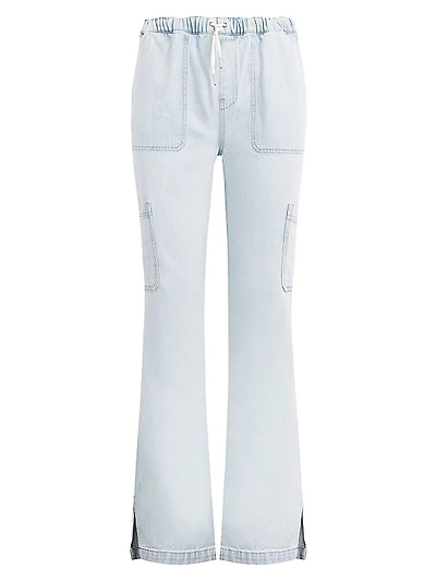 Drawstring Cargo Jeans