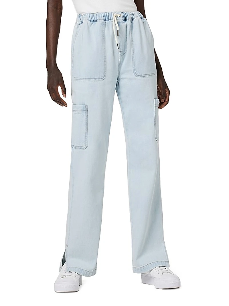 Drawstring Cargo Jeans