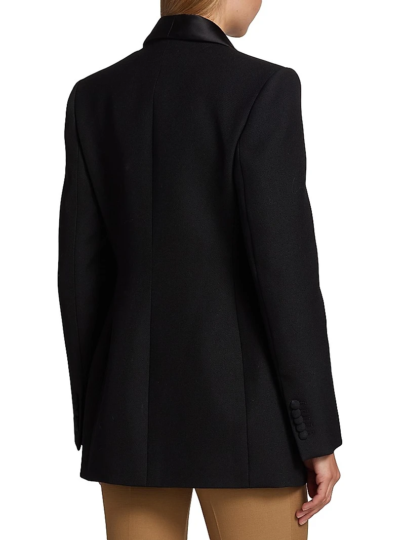 Single-Breasted Wool Blazer