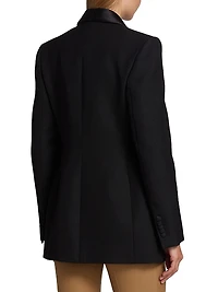 Single-Breasted Wool Blazer