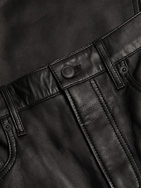Leather Column Maxi Skirt