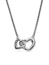 Cable Collectibles Double Heart Necklace With Diamonds