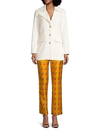 Salome Cherry-Print Trousers