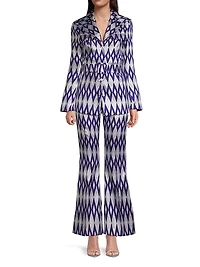 Kelly Geometric Jacquard Pants