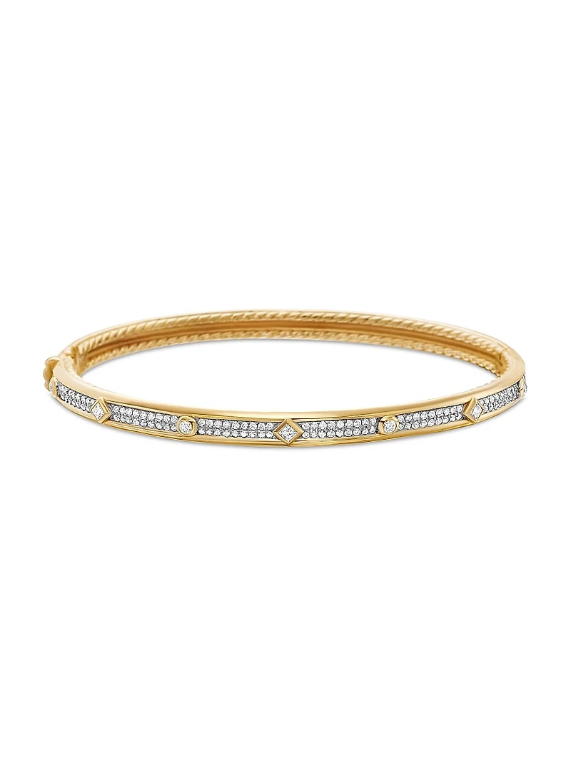 Modern Renaissance Bangle Bracelet in 18K Yellow Gold