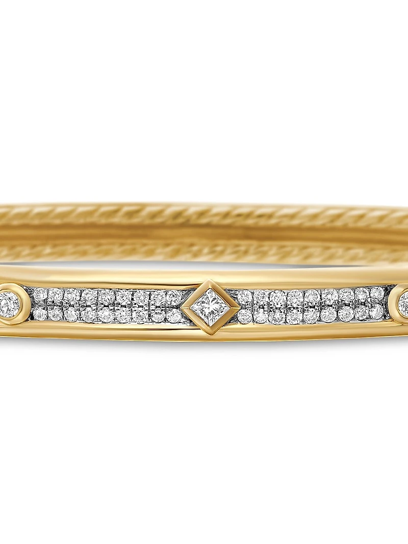 Modern Renaissance Bangle Bracelet in 18K Yellow Gold