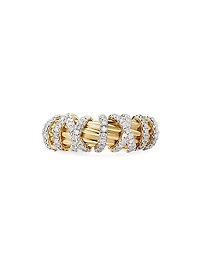 Helena Small Ring 18K Yellow Gold With Diamonds