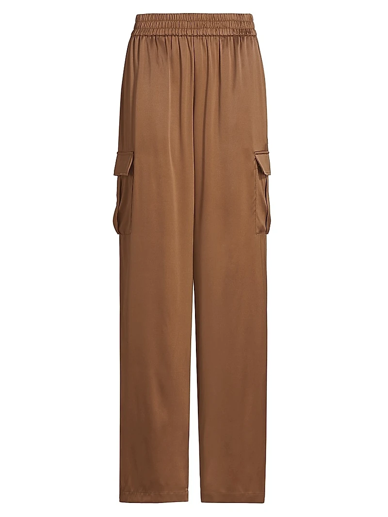 Nazanin Silk-Blend Cargo Pants