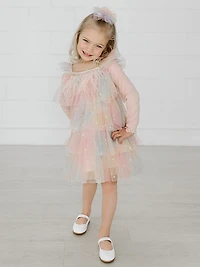 Baby Girl's, Little Girl's & Daisy Ombré Layered Dress