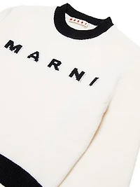 Little Girl's & Girl's Logo Wool-Blend Sweater