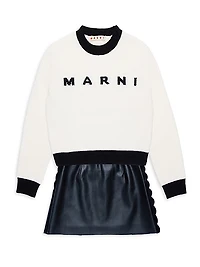 Little Girl's & Girl's Logo Wool-Blend Sweater