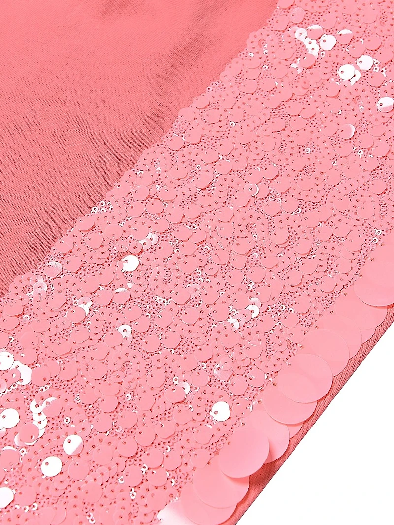 Little Girl's & Girl's Sequined Cotton Skirt