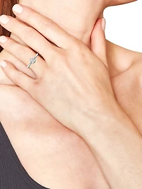 14K White Gold & Pear-Cut Lab-Grown Diamond Solitaire Ring/0.50-5.00 TCW