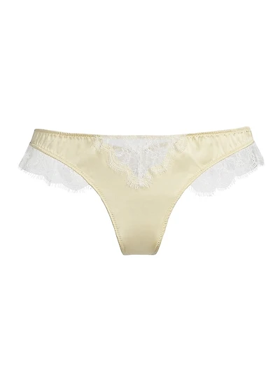 Lace Inset Thong