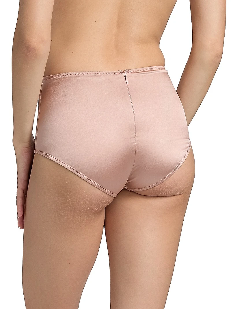 Tous Les Jours High-Waist Stretch-Silk Brief