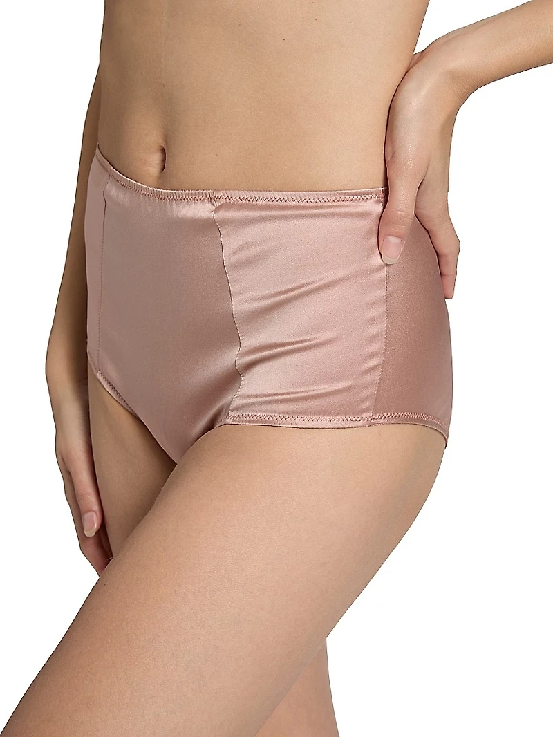 Tous Les Jours High-Waist Stretch-Silk Brief