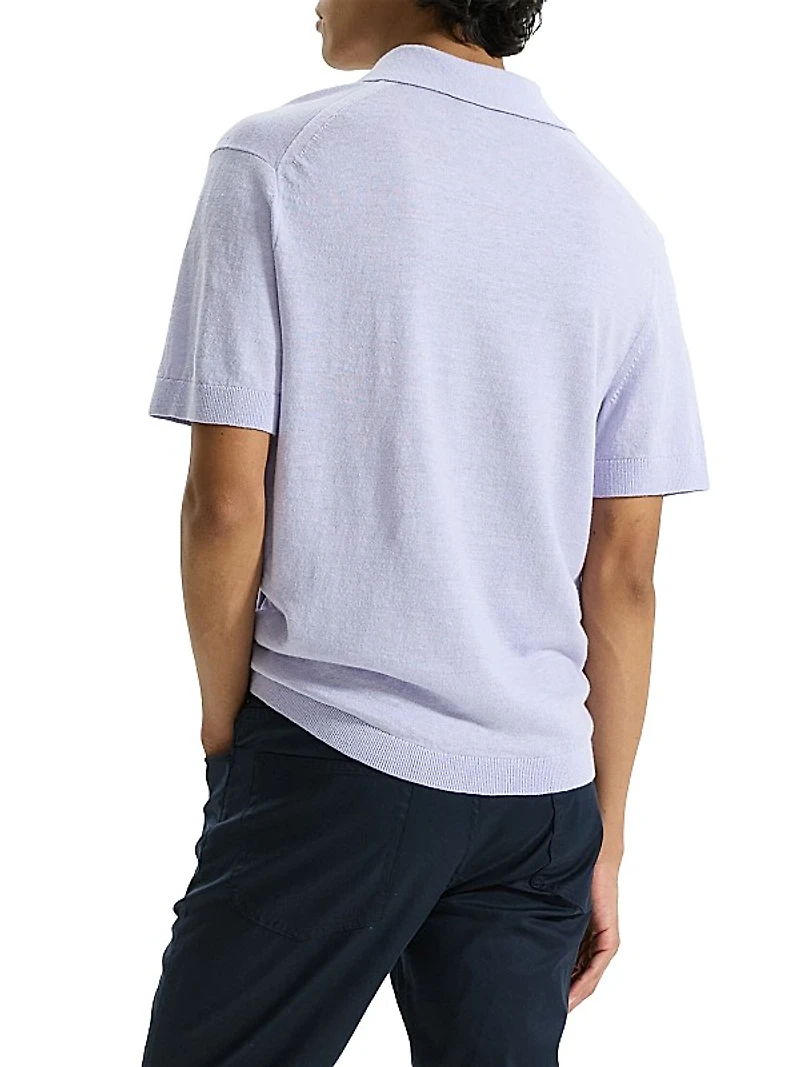Brenan Linen-Blend Polo Shirt