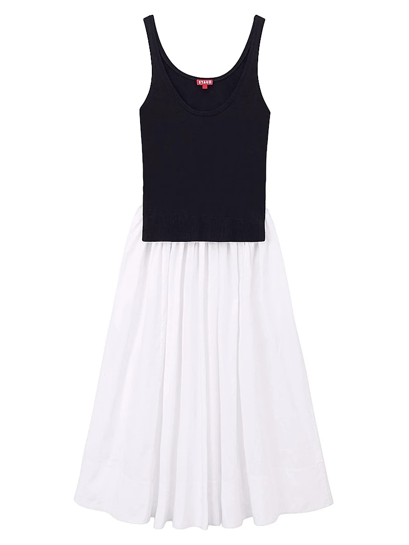 Corey Merino Wool & Cotton Midi-Dress