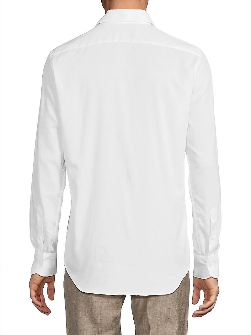 Solid Cotton Sport Shirt