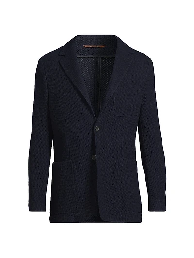 Knit Wool Jersey Jacket