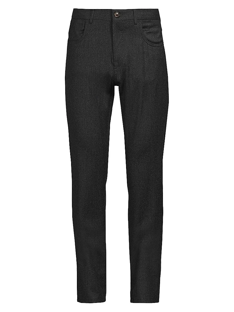 Flannel Wool Trousers