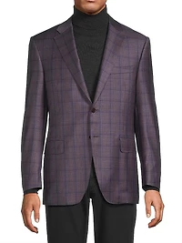Siena Plaid Wool Sportcoat