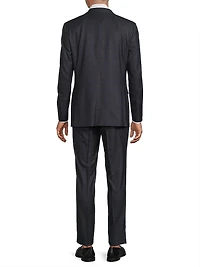 Milano Plaid Wool Single-Breasted Suit