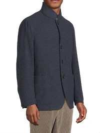Nuvola Melange Wool-Cashmere Sport Coat