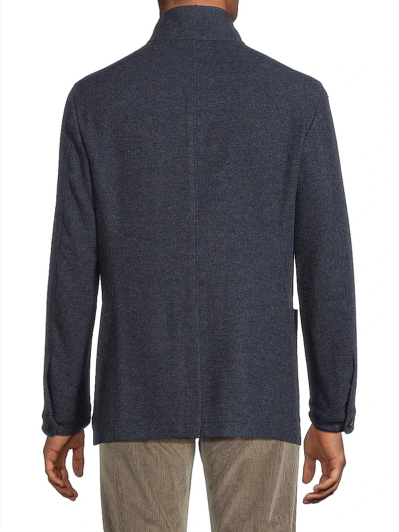 Nuvola Melange Wool-Cashmere Sport Coat