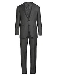 Kei Lined Solid Wool Suit