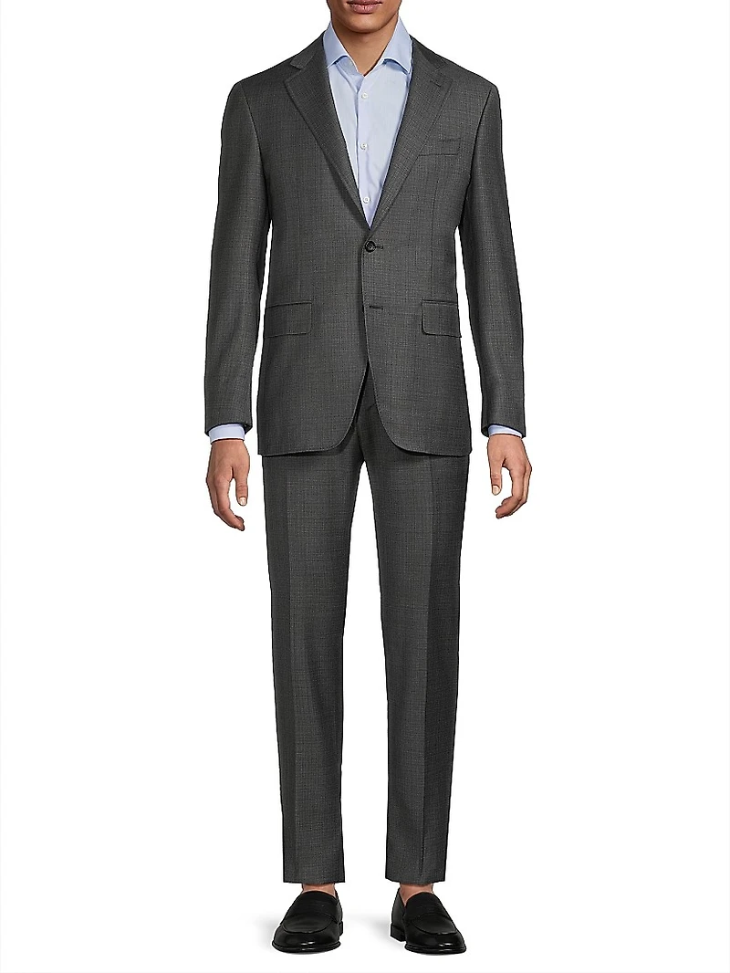 Kei Lined Solid Wool Suit