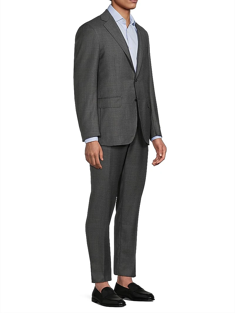 Kei Lined Solid Wool Suit