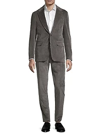Corduroy Single-Breasted Suit