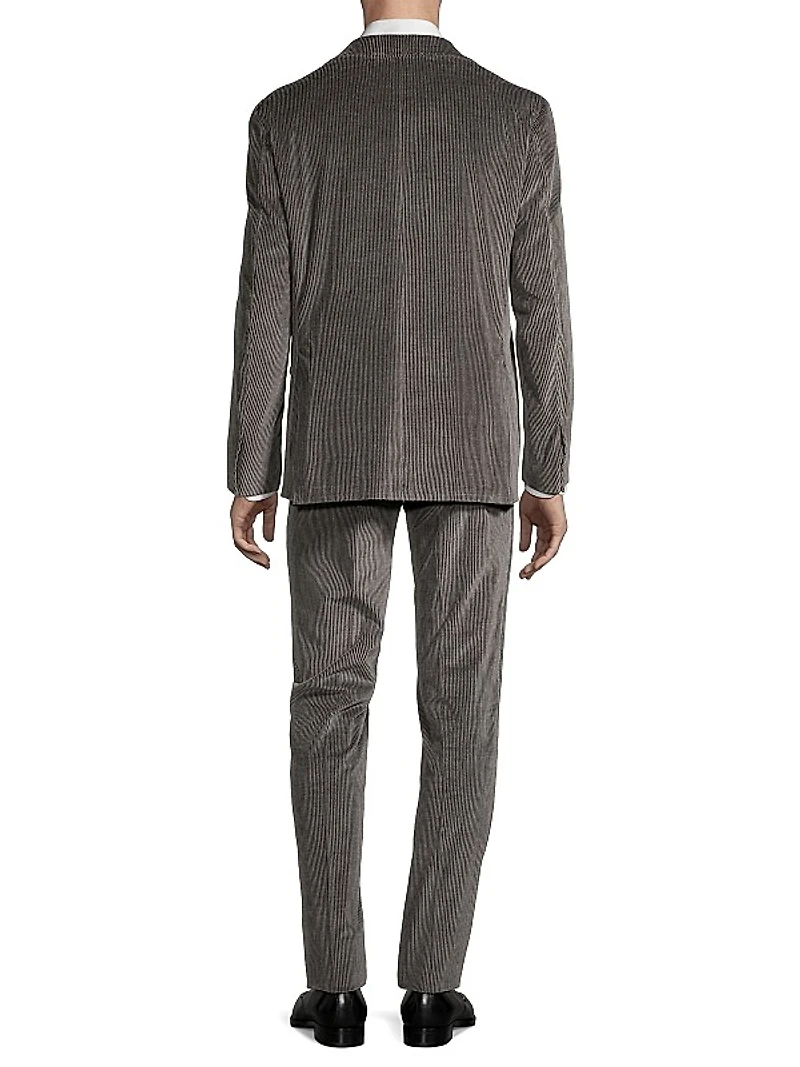 Corduroy Single-Breasted Suit