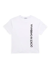 Little Boy's & Logo Crewneck T-Shirt