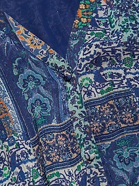 Bobbi Printed Button-Front Maxi Dress