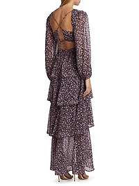 Anora Floral Ruffled Maxi Dress