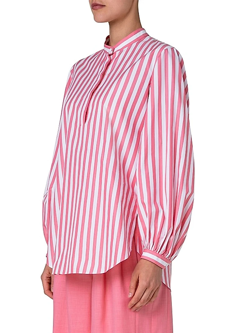 Striped Cotton Blouse