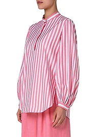 Striped Cotton Blouse