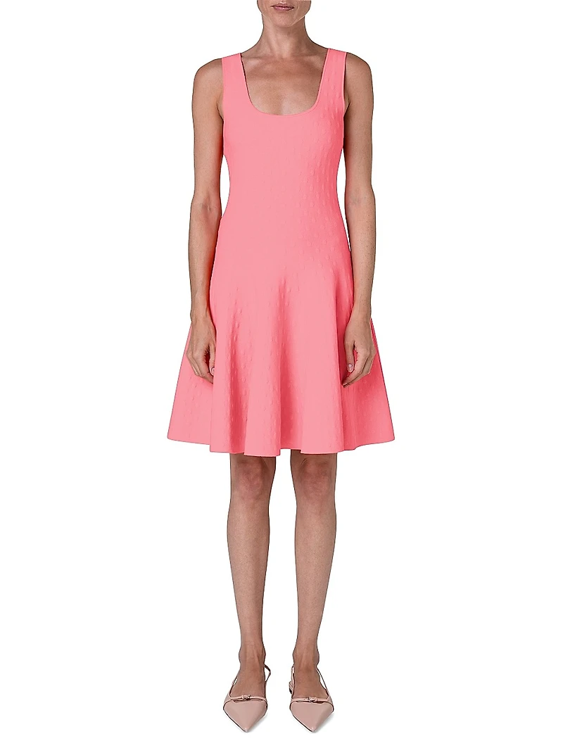 Knit Scoopneck Midi-Dress