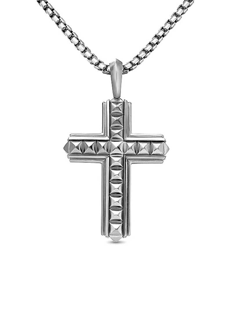Pyramid Cross in Sterling Silver, 24mm